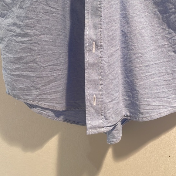 Short sleeve blue Oxford button down shirt - Picture 5 of 8
